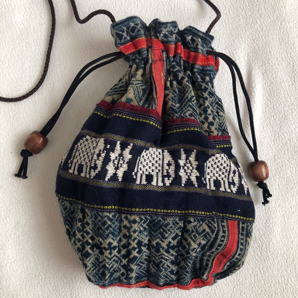 Thailand artisan drawstring bag